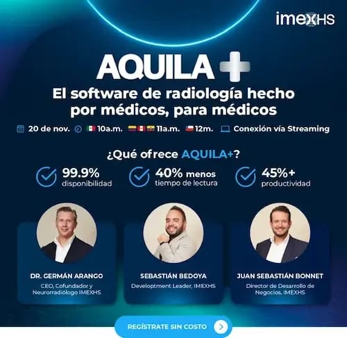 Aquila+ software de radiología para médicos