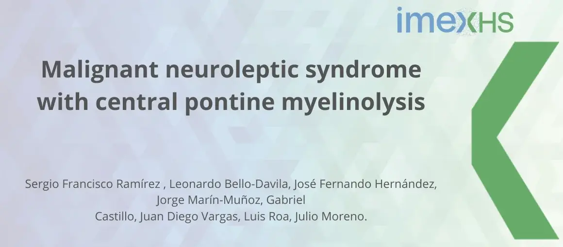 Malignant neuroleptic syndrome with central pontine myelinolysis